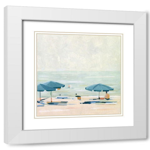 If Its the Beaches II White Modern Wood Framed Art Print with Double Matting by Scarvey, Emma