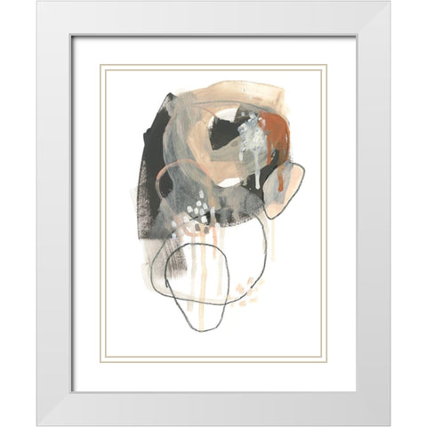 Conductive I White Modern Wood Framed Art Print with Double Matting by Vess, June Erica