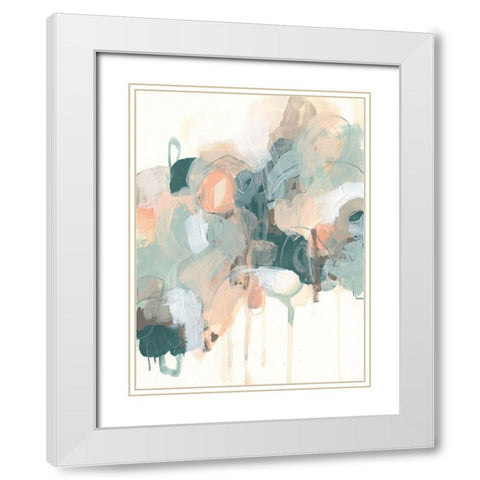 Atmospheric Abstract I White Modern Wood Framed Art Print with Double Matting by Vess, June Erica