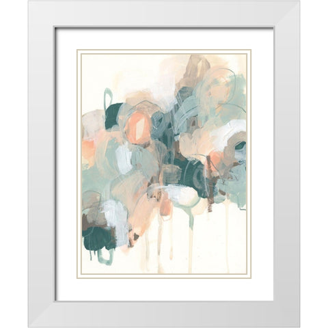 Atmospheric Abstract I White Modern Wood Framed Art Print with Double Matting by Vess, June Erica