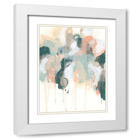 Atmospheric Abstract II White Modern Wood Framed Art Print with Double Matting by Vess, June Erica