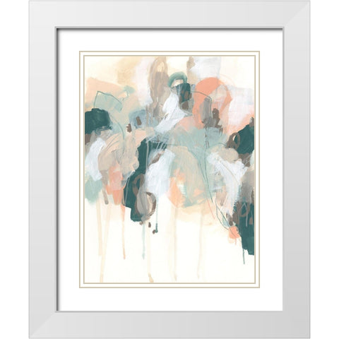 Atmospheric Abstract II White Modern Wood Framed Art Print with Double Matting by Vess, June Erica