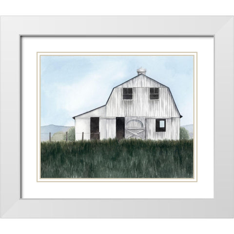 Bygone Barn II White Modern Wood Framed Art Print with Double Matting by Popp, Grace