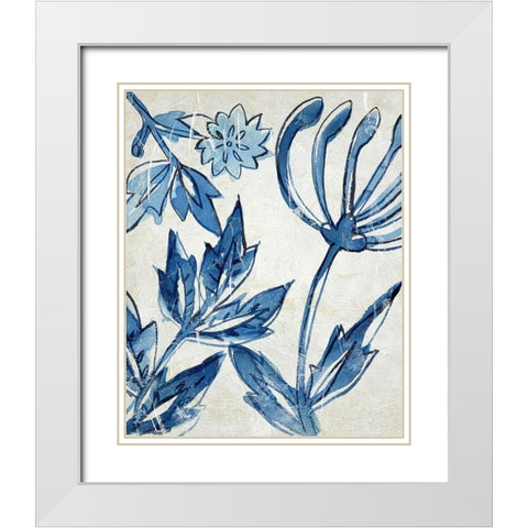 Porcelain Sample I White Modern Wood Framed Art Print with Double Matting by Zarris, Chariklia