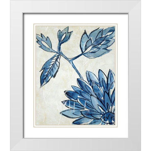 Porcelain Sample II White Modern Wood Framed Art Print with Double Matting by Zarris, Chariklia