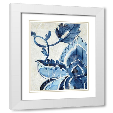 Porcelain Sample IV White Modern Wood Framed Art Print with Double Matting by Zarris, Chariklia