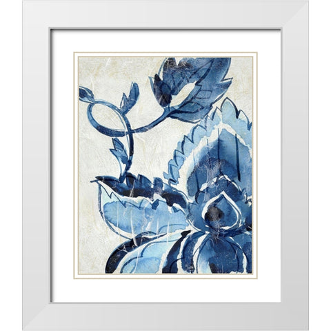 Porcelain Sample IV White Modern Wood Framed Art Print with Double Matting by Zarris, Chariklia