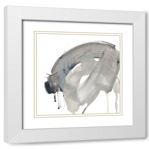 Swath VIII White Modern Wood Framed Art Print with Double Matting by Vess, June Erica
