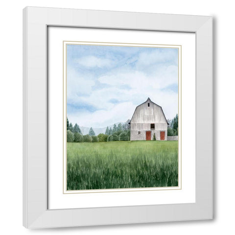 Northern Acreage I White Modern Wood Framed Art Print with Double Matting by Popp, Grace