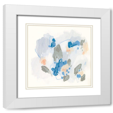 Light Refraction I White Modern Wood Framed Art Print with Double Matting by Vess, June Erica