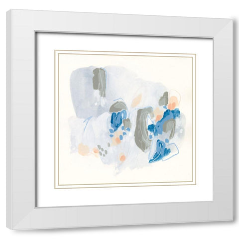 Light Refraction II White Modern Wood Framed Art Print with Double Matting by Vess, June Erica