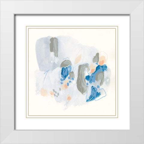 Light Refraction II White Modern Wood Framed Art Print with Double Matting by Vess, June Erica