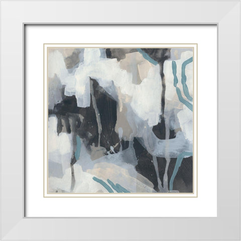 Static Cover I White Modern Wood Framed Art Print with Double Matting by Vess, June Erica