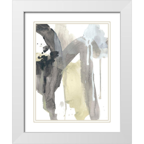 Verdigris Momentum I White Modern Wood Framed Art Print with Double Matting by Vess, June Erica