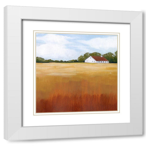 Prairie Premise II White Modern Wood Framed Art Print with Double Matting by Popp, Grace
