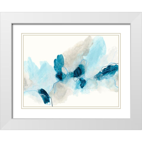 Geode Coast II White Modern Wood Framed Art Print with Double Matting by Vess, June Erica