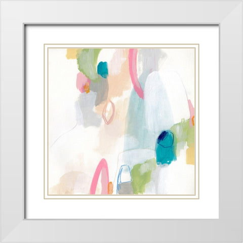 Candy Jacket I White Modern Wood Framed Art Print with Double Matting by Vess, June Erica