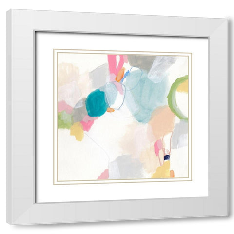 Candy Jacket IV White Modern Wood Framed Art Print with Double Matting by Vess, June Erica