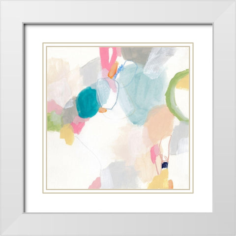 Candy Jacket IV White Modern Wood Framed Art Print with Double Matting by Vess, June Erica