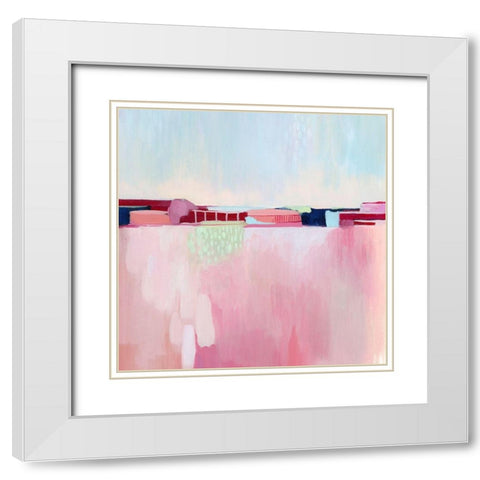 Candy Cityscape II White Modern Wood Framed Art Print with Double Matting by Popp, Grace