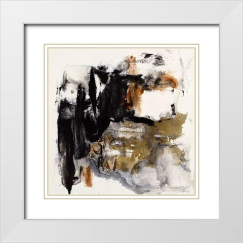 Midnight Lights I White Modern Wood Framed Art Print with Double Matting by Finch, Scherrer