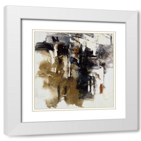 Midnight Lights II White Modern Wood Framed Art Print with Double Matting by Finch, Scherrer