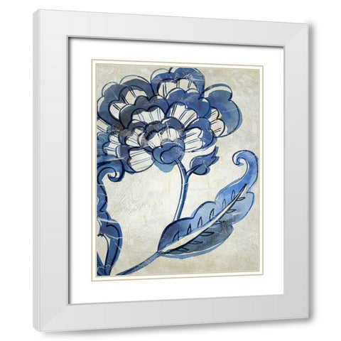 Vintage Porcelain I White Modern Wood Framed Art Print with Double Matting by Zarris, Chariklia