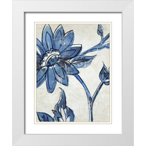 Vintage Porcelain II White Modern Wood Framed Art Print with Double Matting by Zarris, Chariklia