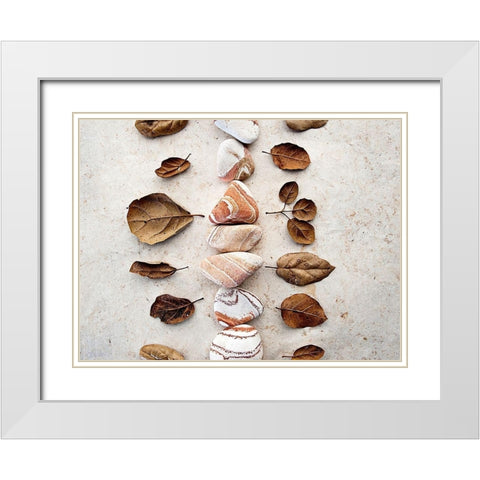Gifts of the Earth V White Modern Wood Framed Art Print with Double Matting by Ray, Elena