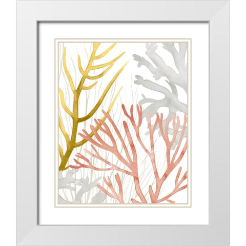 Desert Coral II White Modern Wood Framed Art Print with Double Matting by Popp, Grace