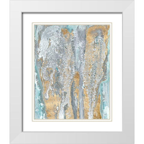 Fjord I White Modern Wood Framed Art Print with Double Matting by Ludwig, Alicia
