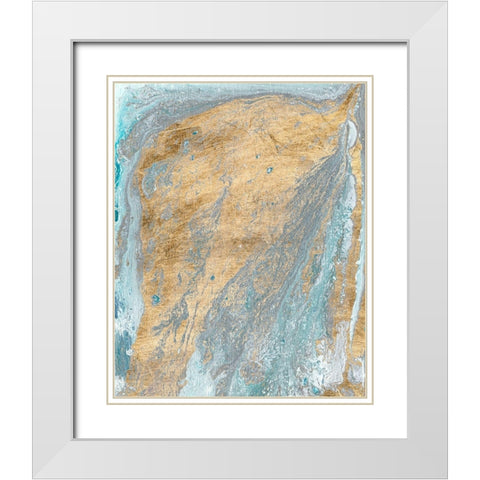 Fjord II White Modern Wood Framed Art Print with Double Matting by Ludwig, Alicia