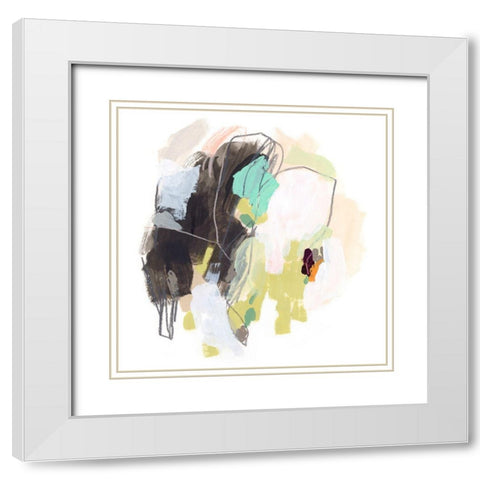 Redirect II White Modern Wood Framed Art Print with Double Matting by Vess, June Erica