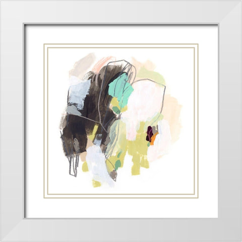 Redirect II White Modern Wood Framed Art Print with Double Matting by Vess, June Erica