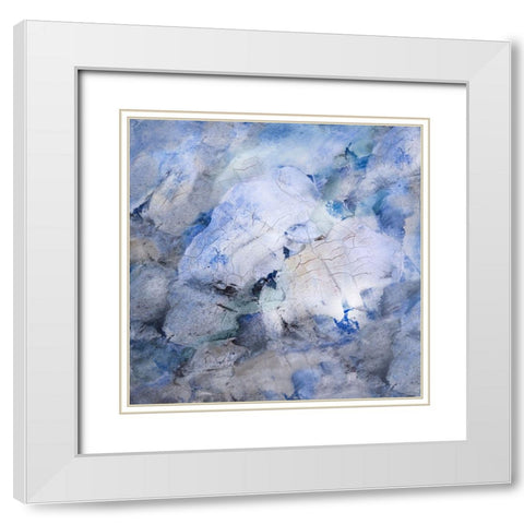 Tidal Flow II White Modern Wood Framed Art Print with Double Matting by Finch, Scherrer