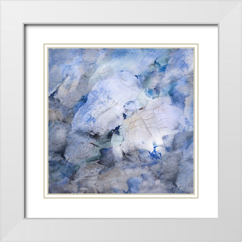 Tidal Flow II White Modern Wood Framed Art Print with Double Matting by Finch, Scherrer