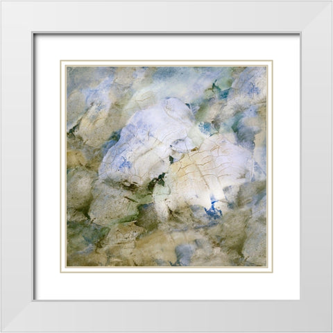 Tidal Flow III White Modern Wood Framed Art Print with Double Matting by Finch, Scherrer