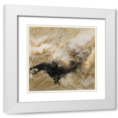 Drifting Sands IV White Modern Wood Framed Art Print with Double Matting by Finch, Scherrer