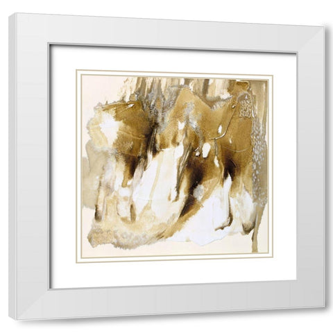 Drifting Sands V White Modern Wood Framed Art Print with Double Matting by Finch, Scherrer