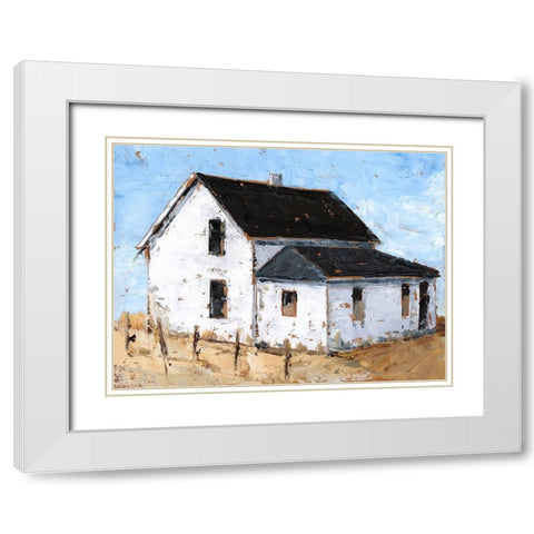 Abandoned Farmhouse II White Modern Wood Framed Art Print with Double Matting by Harper, Ethan