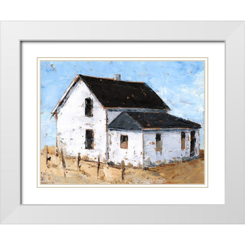 Abandoned Farmhouse II White Modern Wood Framed Art Print with Double Matting by Harper, Ethan