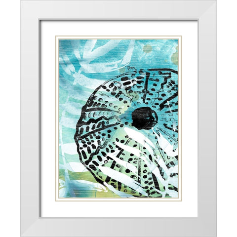 Echinoidia I White Modern Wood Framed Art Print with Double Matting by Vess, June Erica