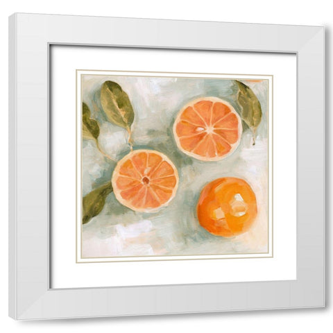 Fresh Citrus III White Modern Wood Framed Art Print with Double Matting by Scarvey, Emma