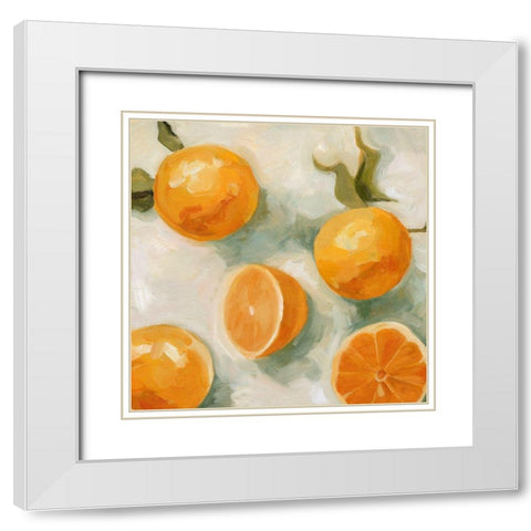 Fresh Citrus IV White Modern Wood Framed Art Print with Double Matting by Scarvey, Emma