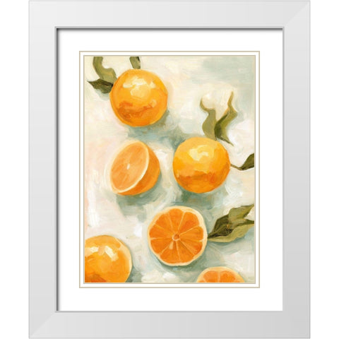 Fresh Citrus V White Modern Wood Framed Art Print with Double Matting by Scarvey, Emma