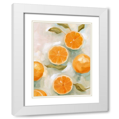 Fresh Citrus VI White Modern Wood Framed Art Print with Double Matting by Scarvey, Emma