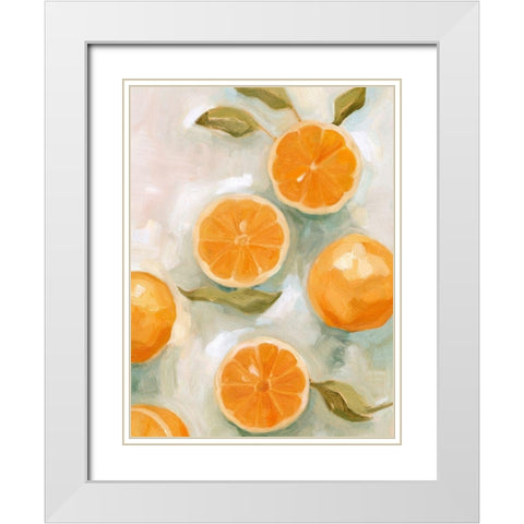Fresh Citrus VI White Modern Wood Framed Art Print with Double Matting by Scarvey, Emma