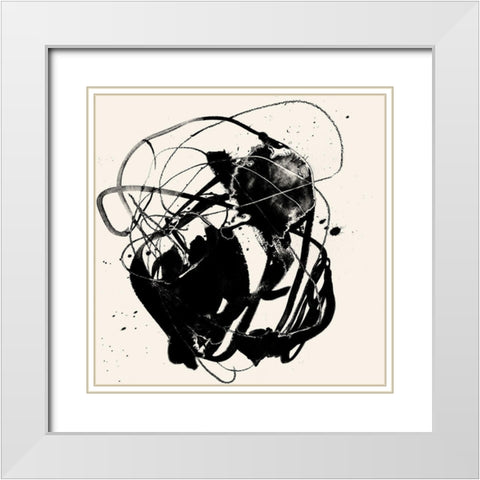 Spontaneous Sume-i I White Modern Wood Framed Art Print with Double Matting by Goldberger, Jennifer