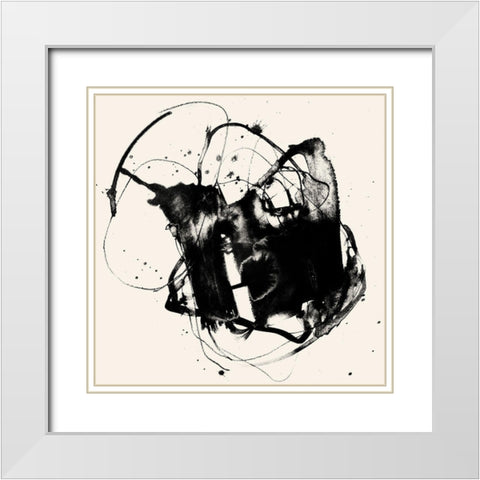 Spontaneous Sume-i II White Modern Wood Framed Art Print with Double Matting by Goldberger, Jennifer