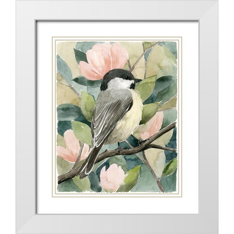 Veiled Aviary I White Modern Wood Framed Art Print with Double Matting by Popp, Grace